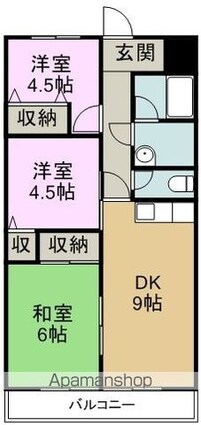 グレースコーエイ[3DK/57m2]の間取図