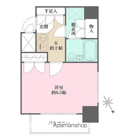 藤和シティコープ新富町の間取り写真