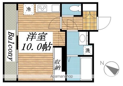 メゾン・ド・ヴィレ千駄木[1R/36.3m2]の間取図