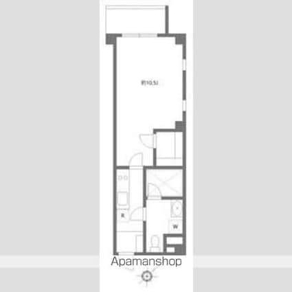 アリカ平井プレッソ[1K/32.67m2]の間取図