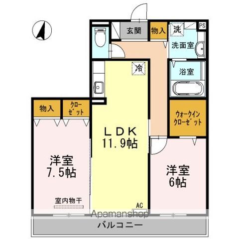 ドルチェヴィータの間取り写真