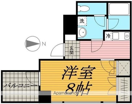 小宮ビル[1K/26.12m2]の間取図