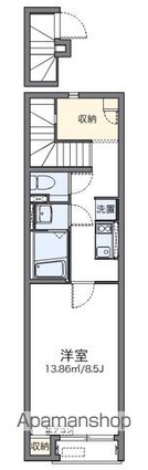 レオネクストＫＡＯＲＵハウス[1K/30.97m2]の間取図
