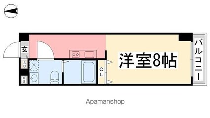 カローラ東雲[1R/27.8m2]の間取図
