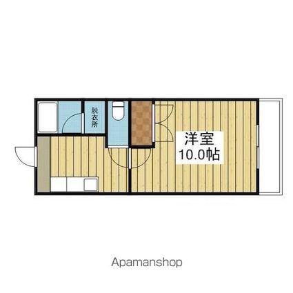 キャッスルエアポート[1K/30.24m2]の間取図