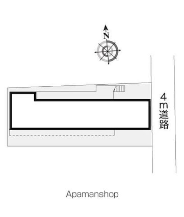 レオパレス新宿Ａ館[1K/23.4m2]の配置図