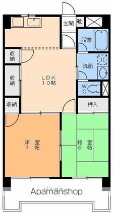 Ｍホーナー山越[2LDK/53.1m2]の間取図