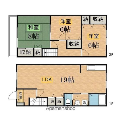 エトワールパラシオンＢ[3LDK/91.1m2]の間取図