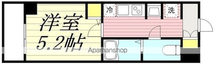 ＨＹ’ｓ　ＭＡＸＩＶ　立川錦町[1K/20.67m2]の間取図