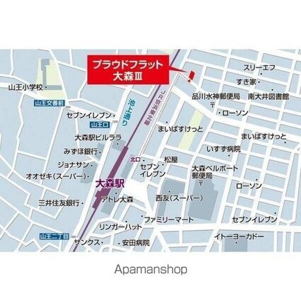 プラウドフラット大森Ⅲ[1K/23.69m2]の配置図