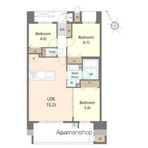 SーRESIDENCE愛宕SOUTHの間取り写真