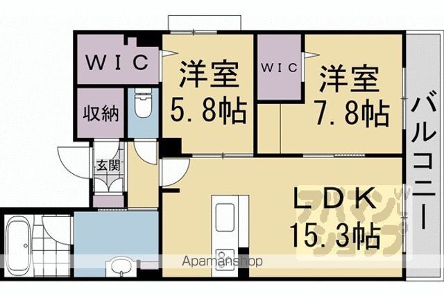 グランドール伏見桃山の間取り写真