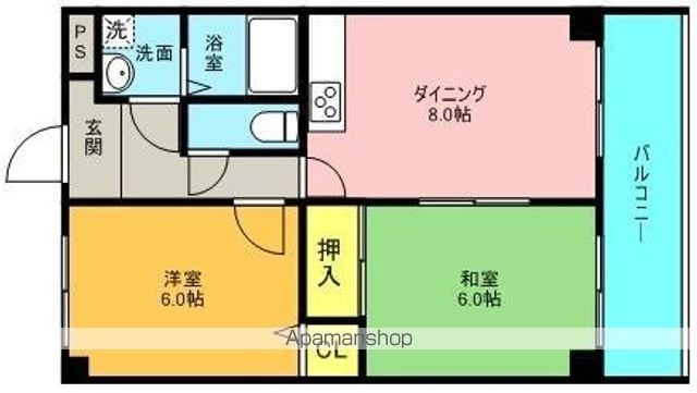 プランドール千里丘の間取り写真