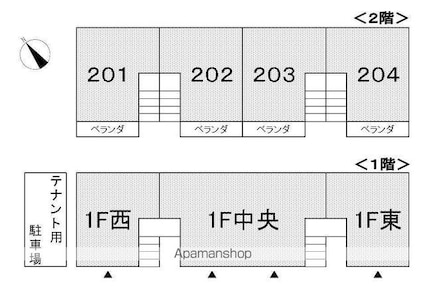 ハイツサンシャイン[1DK/29.16m2]の配置図