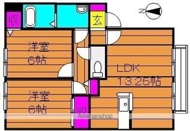 サンビレッジチェリオ[2LDK/59.1m2]の間取図
