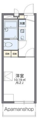 レオパレス上北台[1K/19.87m2]の間取図
