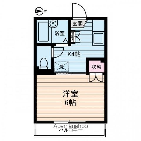 川崎市高津区末長のマンションの間取り