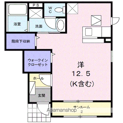アルバルーチェ　Ｏ[1R/34.71m2]の間取図
