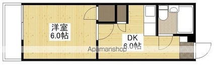 メゾン粟屋[1DK/24.79m2]の間取図