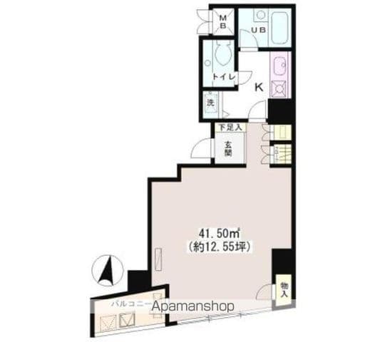 千代田区九段南のマンションの間取り