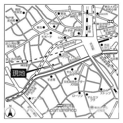 プロスペクト渋谷道玄坂 202 ｜ 東京都渋谷区道玄坂１丁目17-6（賃貸マンション1LDK・2階・46.40㎡） その3