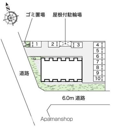 レオネクストひまわり[1K/30.17m2]の配置図