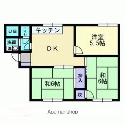 フローラル和泉Ａ棟[3DK/50m2]の間取図