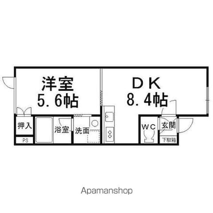 ＳＯＡＲＥＲ[1DK/33.12m2]の間取図