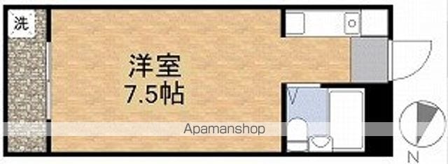 東京都立川市上砂町５丁目[1R/22m2]の間取図
