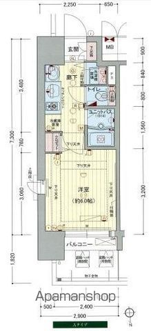 プレサンス難波元町の間取り写真