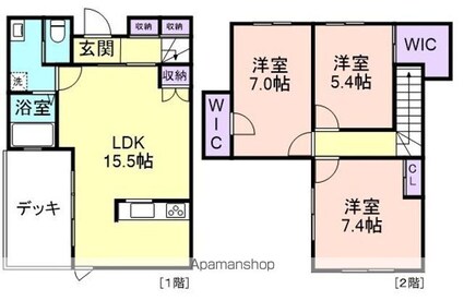 和歌山県和歌山市中之島[3LDK/93.25m2]の配置図