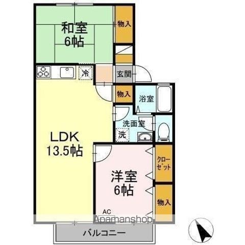 セジュール下桶 A棟の間取り写真