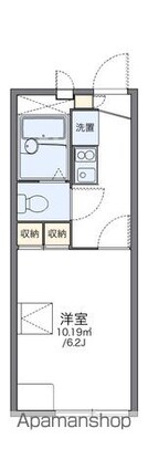レオパレスコンフォール郡山[1K/19.87m2]の間取図