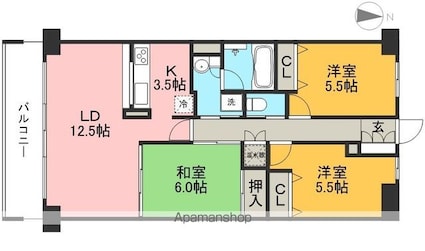 Ｆｏｒｅｓｉｇｈｔ　Ｍ[3LDK/80.64m2]の間取図