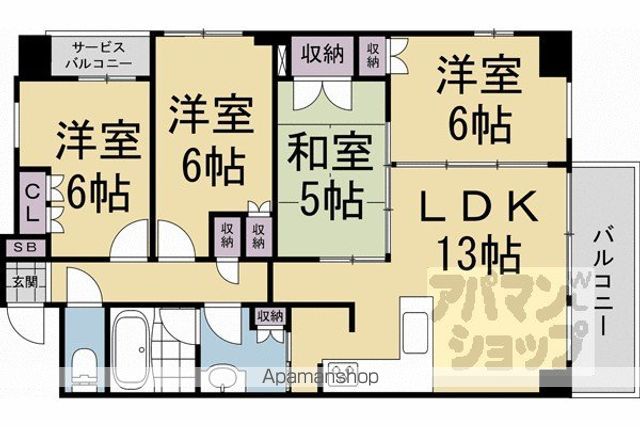 イーグルコート京都御所南の間取り写真