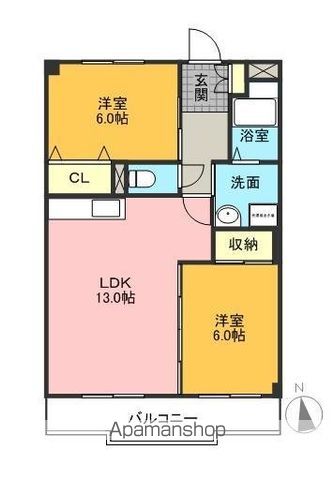 ラフォーレ若慎の間取り写真