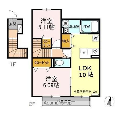 クレール湘南台V Aの間取り写真