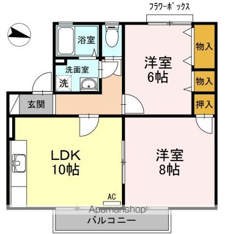 グリーンハイツ田宮の間取り写真