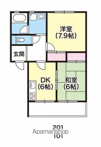 コーポ桂の間取り写真