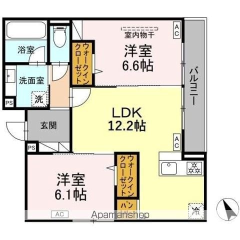 D PAINA 中野島IIIAの間取り写真