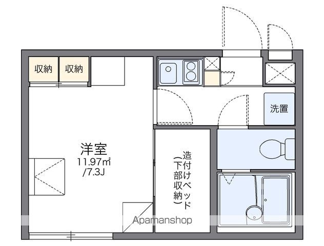 レオパレス新柏 103 ｜ 千葉県柏市名戸ケ谷１丁目4-17（賃貸アパート1K・1階・19.87㎡） その2