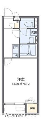 クレイノルーエ[1K/25.89m2]の間取図