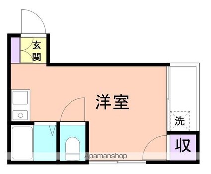 和歌山県和歌山市手平出島[1R/18.84m2]の間取図