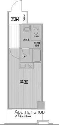 ダイアパレス御徒町第３[1R/24m2]の間取図