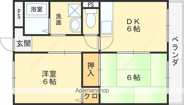 エトワールヴィルーR八尾末広町の間取り写真