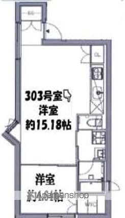 ミレドゥーエ三軒茶屋[1LDK/41.82m2]の間取図