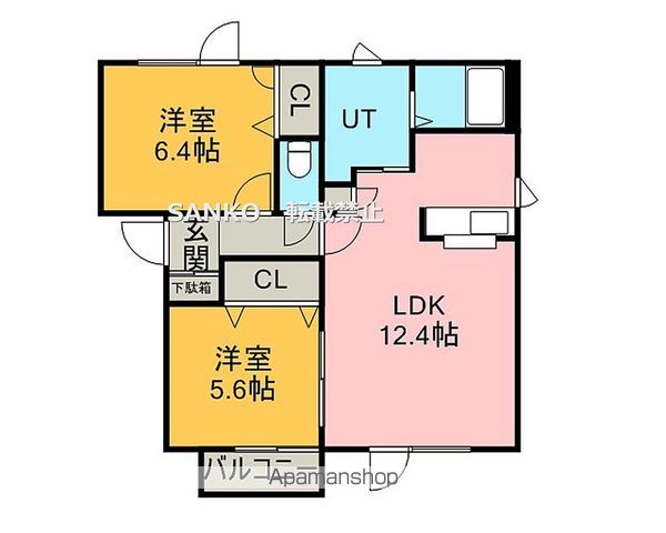 ディアス新川の間取り写真