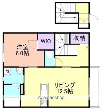 和歌山県和歌山市黒田[1LDK/52.94m2]の間取図