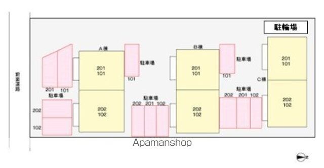シティハイツ今村Ｃ[3DK/54.51m2]の配置図