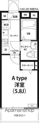 ラフィットⅡ[1K/20.09m2]の内装